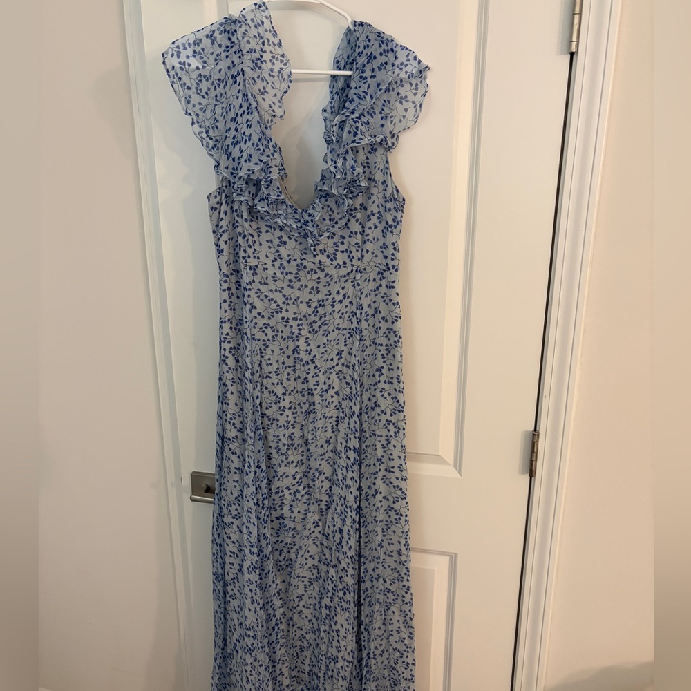 Sachin + Babi Blue Floral Maxi Dress